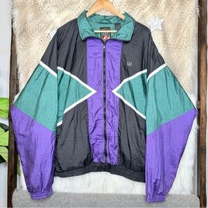 Vintage Colorblock USA Olympics Windbreaker Jacket